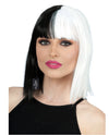 Black & White Bob Wig Womens Cosplay Costume Wigs-Party Land Online